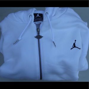 Air Jordan Wings White Zipper Jacket XXL